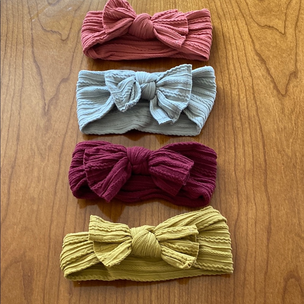 Kids Bow Headband Set - Multicolor
